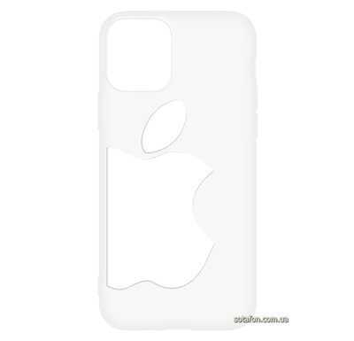 Чохол-накладка TPU Big Apple Case для iPhone 11 Pro Прозорий білий 1001000360 фото