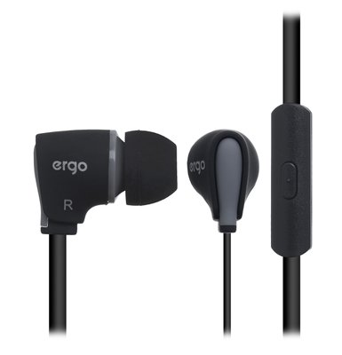 Навушники з мікрофоном ERGO VM-110 Чорний 2000019051428 фото