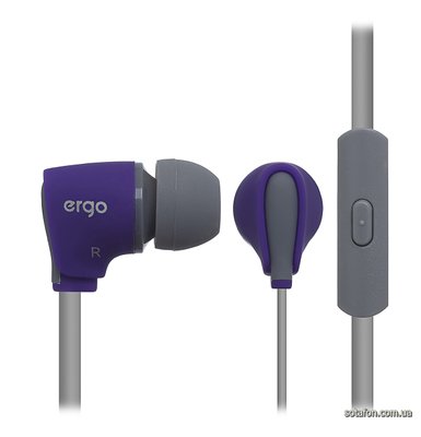 Навушники з мікрофоном ERGO VM-110 Фіолетовий 2000019051299 фото