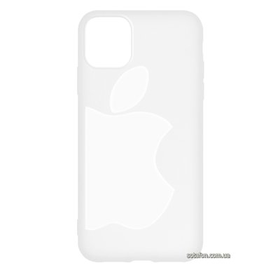 Чохол-накладка TPU Big Apple Case для iPhone 11 Прозорий білий 1001000363 фото