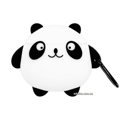 Чохол для навушників Panda для AirPods 1 / 2 Білий / Чорний 0088576159p фото