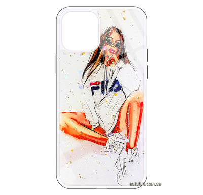 Чохол-накладка TPU+PC Mix Art для iPhone 11 Pro (Дівчина в худі) 0088576214p фото