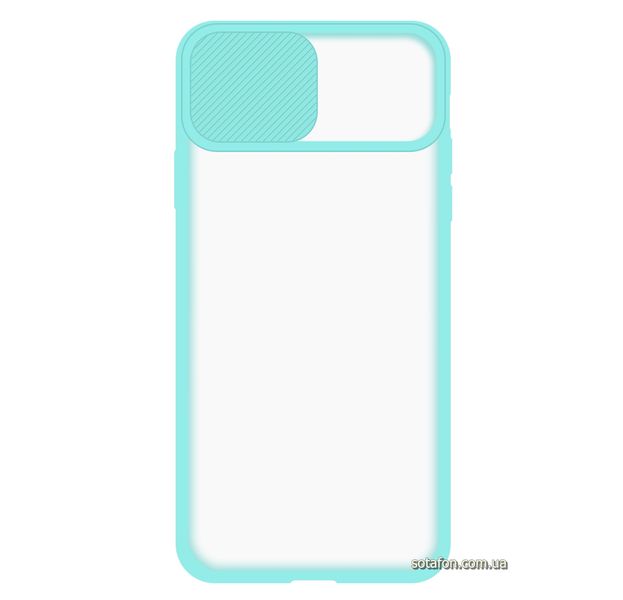 Чехол-накладка TPU+PC Camera Protect Matte Case для iPhone 11 Pro Max Голубой 1001000319 фото