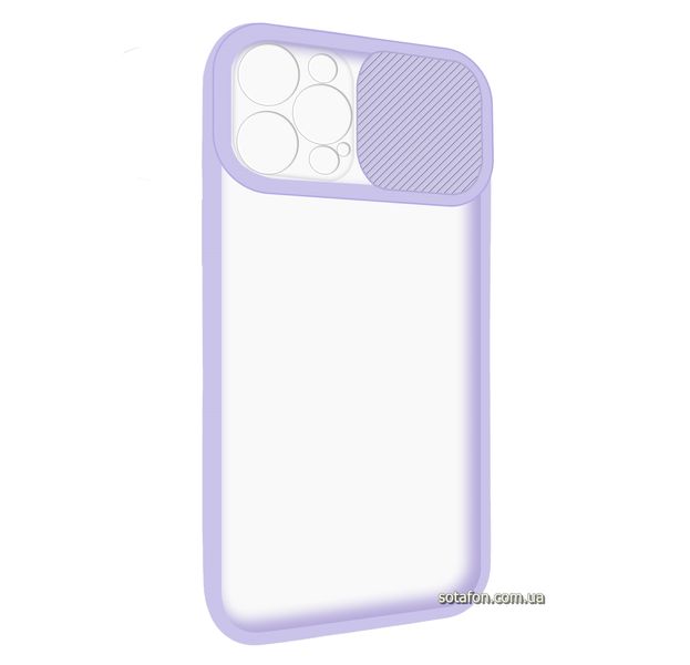 Чохол-накладка TPU+PC Camera Protect Matte Case для iPhone 12 Pro Max Фіолетовий 1001000331 фото