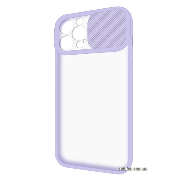 Чохол-накладка TPU+PC Camera Protect Matte Case для iPhone 12 Pro Max Фіолетовий 1001000331 фото