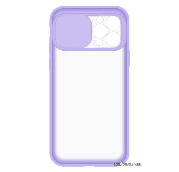 Чехол-накладка TPU+PC Camera Protect Matte Case для iPhone 12 Pro Max Фиолетовый 1001000331 фото