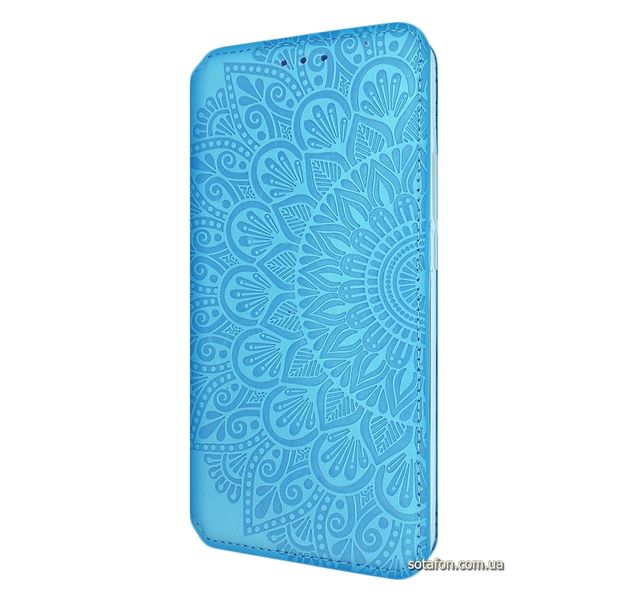 Кожаный чехол-книжка GETMAN Mandala (PU) для Xiaomi Redmi 9 Синий 0088576148p фото