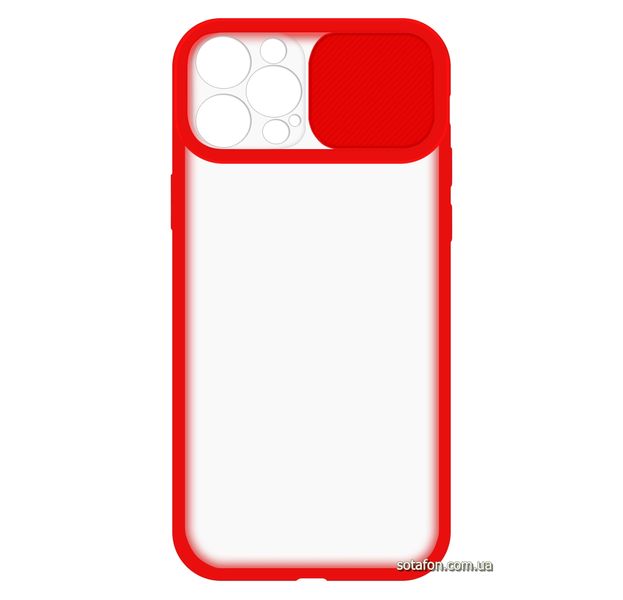 Чехол-накладка TPU+PC Camera Protect Matte Case для iPhone 12 Pro Max Красный 1001000330 фото