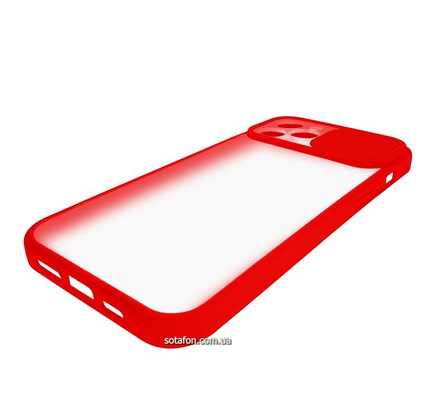 Чехол-накладка TPU+PC Camera Protect Matte Case для iPhone 12 Pro Max Красный 1001000330 фото