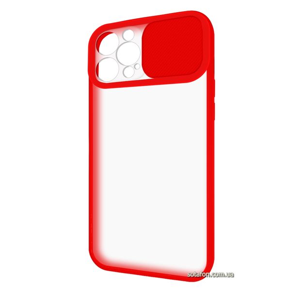 Чехол-накладка TPU+PC Camera Protect Matte Case для iPhone 12 Pro Max Красный 1001000330 фото