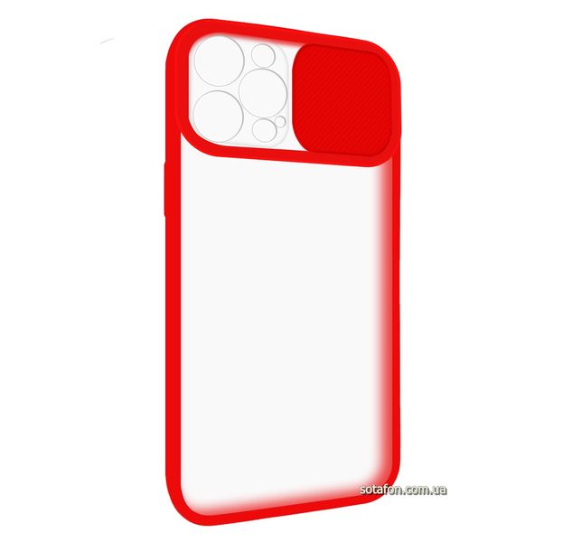 Чохол-накладка TPU+PC Camera Protect Matte Case для iPhone 12 Pro Max Червоний 1001000330 фото