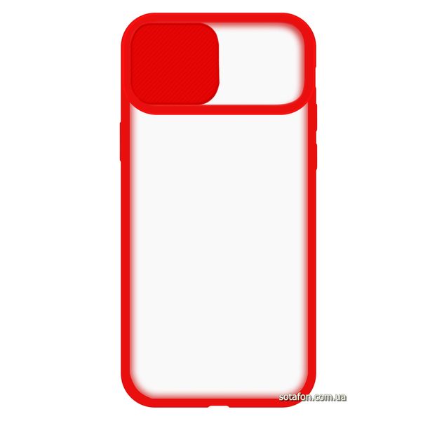 Чехол-накладка TPU+PC Camera Protect Matte Case для iPhone 12 Pro Max Красный 1001000330 фото