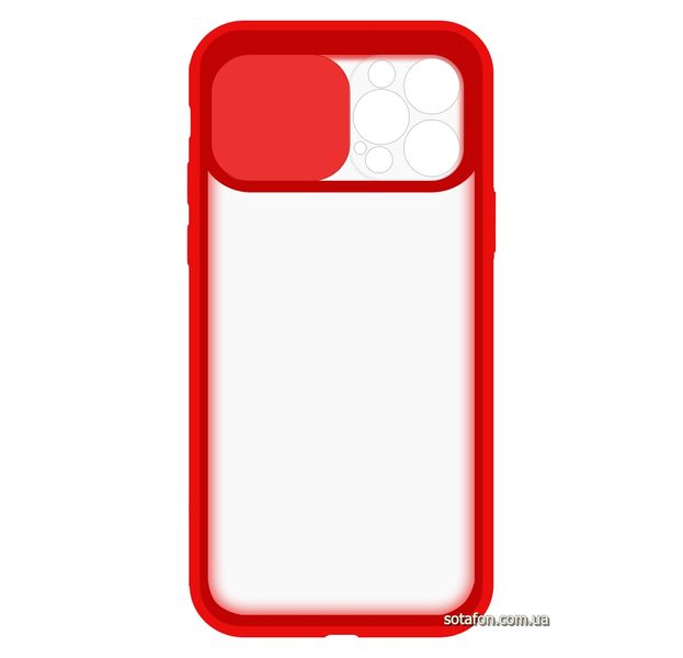 Чехол-накладка TPU+PC Camera Protect Matte Case для iPhone 12 Pro Max Красный 1001000330 фото