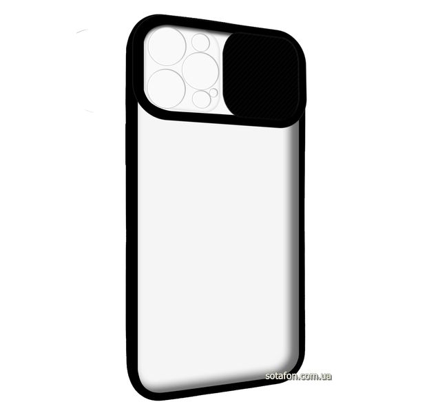 Чохол-накладка TPU+PC Camera Protect Matte Case для iPhone 12 Pro Max Чорний 1001000326 фото