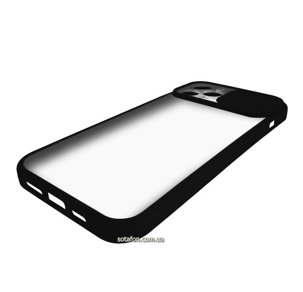 Чехол-накладка TPU+PC Camera Protect Matte Case для iPhone 12 Pro Max Черный 1001000326 фото