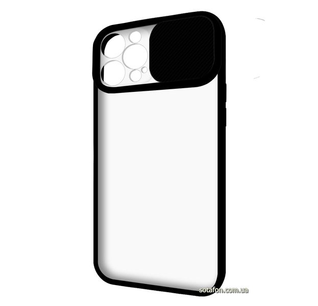 Чохол-накладка TPU+PC Camera Protect Matte Case для iPhone 12 Pro Max Чорний 1001000326 фото