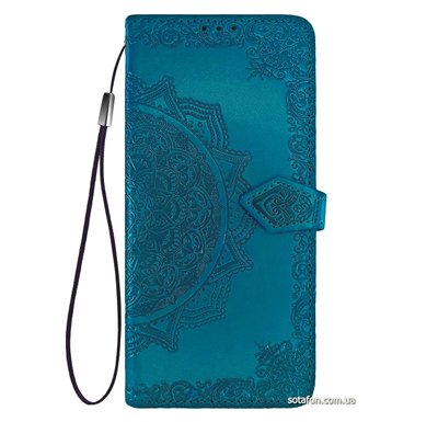 Кожаный чехол-книжка Art Case для Xiaomi Redmi Note 9 4G Синий 0088576151p фото