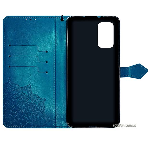 Шкіряний чохол-книжка Art Case для Xiaomi Redmi Note 9 4G Синій 0088576151p фото