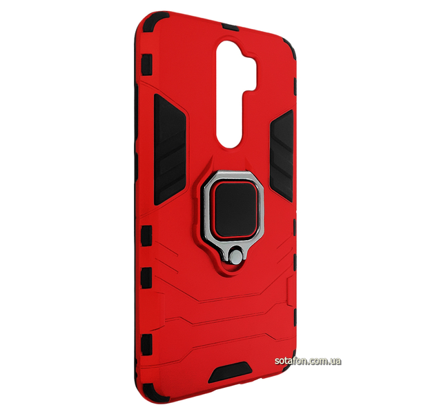 Противоударный чехол-накладка Transformer Ring for Magnet для Xiaomi Redmi Note 8 Pro Красный 0088576198p фото