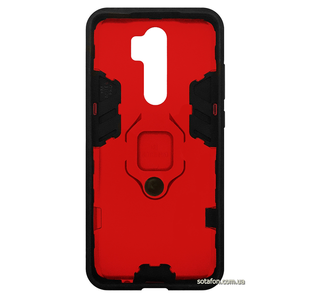 Противоударный чехол-накладка Transformer Ring for Magnet для Xiaomi Redmi Note 8 Pro Красный 0088576198p фото