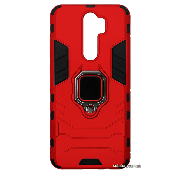 Противоударный чехол-накладка Transformer Ring for Magnet для Xiaomi Redmi Note 8 Pro Красный 0088576198p фото