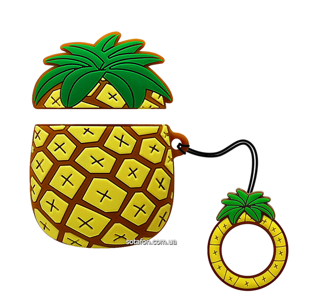 Чехол для наушников Pineapple для AirPods 1 / 2 Коричневый 0088576241p фото