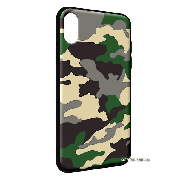 Чехол-накладка TPU Camouflage Case для iPhone X / Xs Зеленый 1001000374 фото