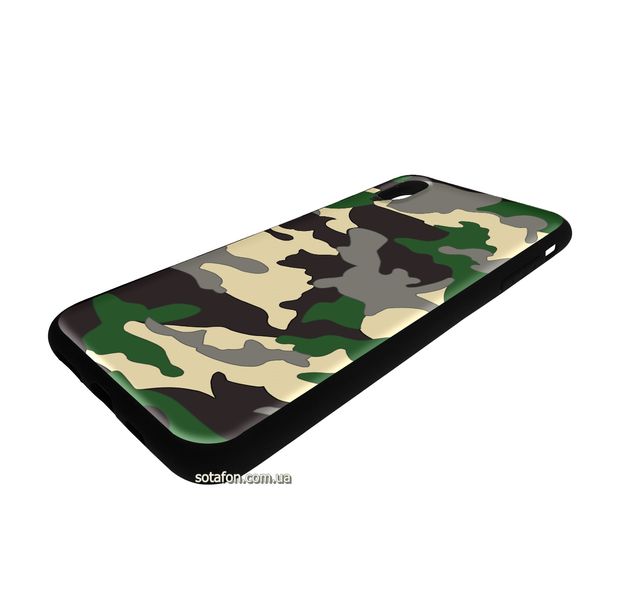 Чохол-накладка TPU Camouflage Case для iPhone X / Xs Зелений 1001000374 фото