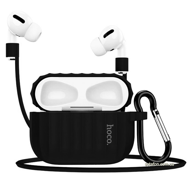 Чохол для навушників Hoco WB20 для AirPods Pro Чорний 0088576200p фото