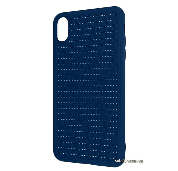 Чохол-накладка Baseus BV Weaving case 2 Generation для iPhone Xs Max Синій 1012522 фото