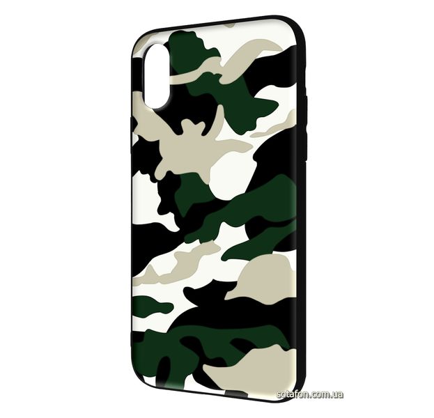 Чехол-накладка TPU Camouflage Case для iPhone X / Xs Белый 1001000375 фото