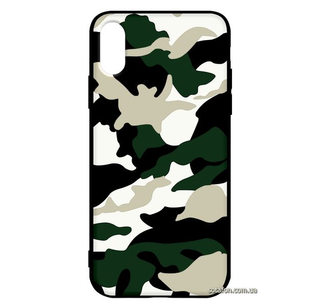 Чехол-накладка TPU Camouflage Case для iPhone X / Xs Белый 1001000375 фото