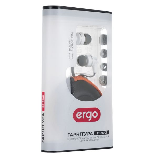 Наушники с микрофоном ERGO ES-900i Белый 1012437 фото