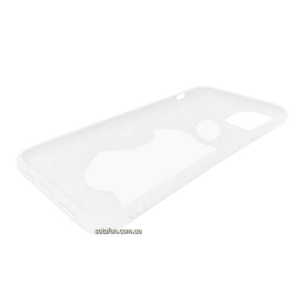 Чохол-накладка TPU Big Apple Case для iPhone 11 Pro Прозорий білий 1001000360 фото