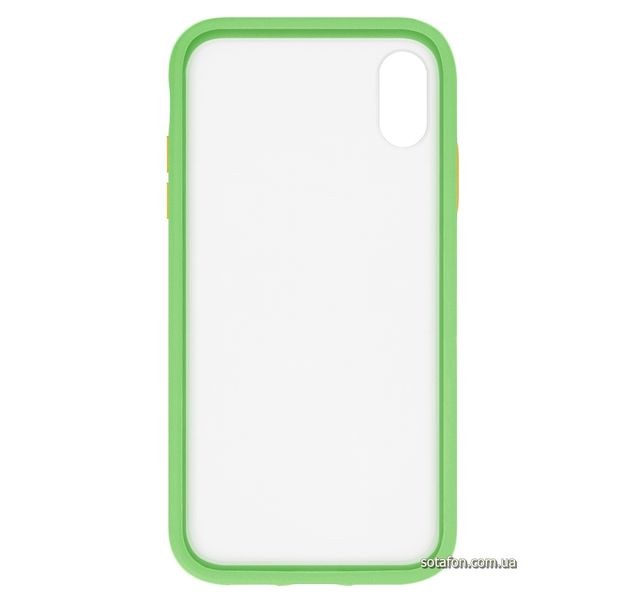 Чехол-накладка TPU+PC Shadow Matte Case для iPhone XR Салатовый / Оранжевый 0088576153p фото