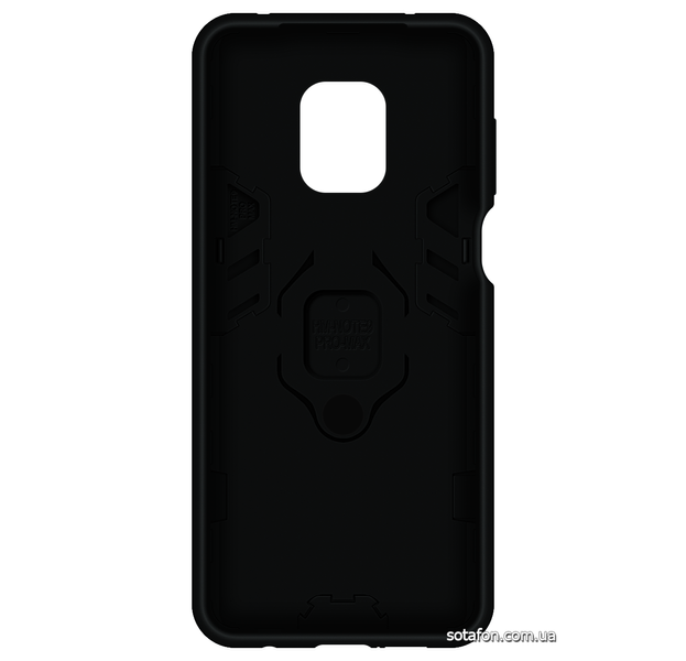 Ударостійкий чохол-накладка Transformer Ring for Magnet для Xiaomi Redmi Note 9s / Note 9 Pro / Note 9 Pro Max Чорний (Soul Black) 0088576204p фото | SOTAFON