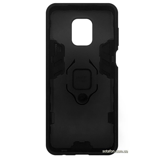 Противоударный чехол-накладка Transformer Ring for Magnet для Xiaomi Redmi Note 9s / Note 9 Pro / Note 9 Pro Max Черный 0088576204p фото