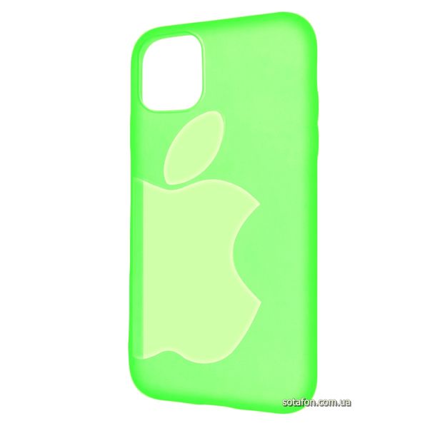 Чехол-накладка TPU Big Apple Case для iPhone 11 Флуоресцентный зеленый 1001000345 фото