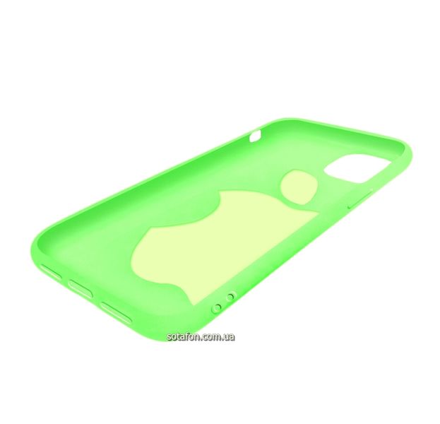 Чехол-накладка TPU Big Apple Case для iPhone 11 Флуоресцентный зеленый 1001000345 фото