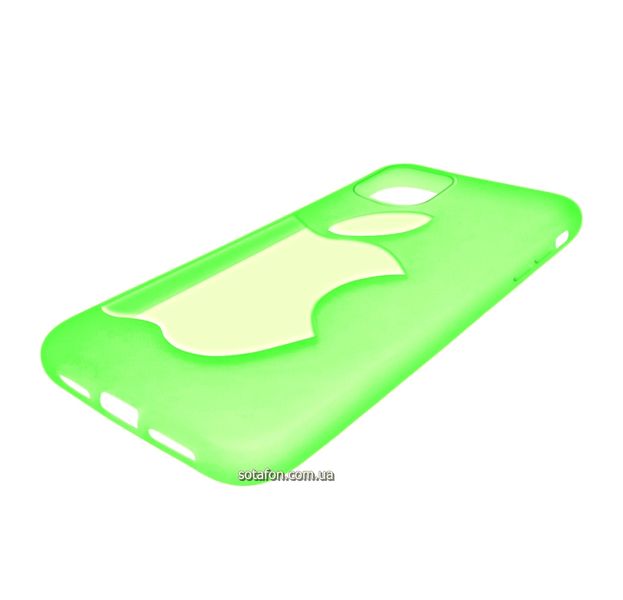 Чехол-накладка TPU Big Apple Case для iPhone 11 Флуоресцентный зеленый 1001000345 фото