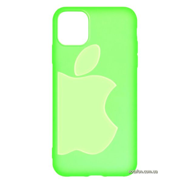 Чехол-накладка TPU Big Apple Case для iPhone 11 Флуоресцентный зеленый 1001000345 фото