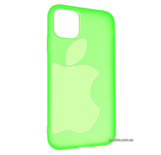 Чехол-накладка TPU Big Apple Case для iPhone 11 Флуоресцентный зеленый 1001000345 фото