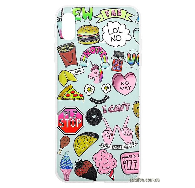 Чехол-накладка TPU Lovely Case Young Style для iPhone Xs Max (Nope) 1012565 фото