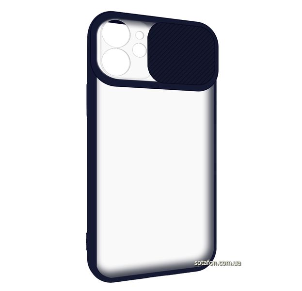 Чехол-накладка TPU+PC Camera Protect Matte Case для iPhone 12 mini Темно-синий 1001000324 фото