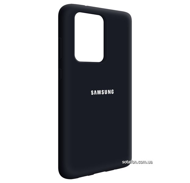 Чехол-накладка Silicone Cover Full Protective (AA) для Samsung Galaxy S20 Ultra SM-G988 Темно-синий 0088576292p фото | SOTAFON