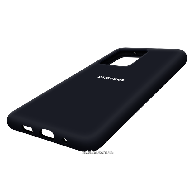 Чехол-накладка Silicone Cover Full Protective (AA) для Samsung Galaxy S20 Ultra SM-G988 Темно-синий 0088576292p фото | SOTAFON