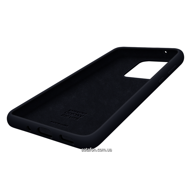Чехол-накладка Silicone Cover Full Protective (AA) для Samsung Galaxy S20 Ultra SM-G988 Темно-синий 0088576292p фото | SOTAFON