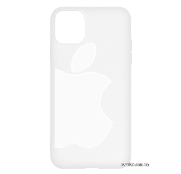 Чехол-накладка TPU Big Apple Case для iPhone 11 Прозрачный белый 1001000363 фото