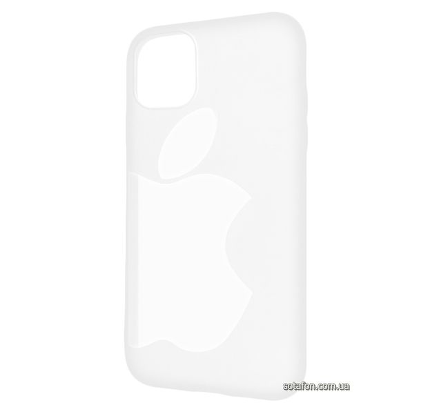 Чохол-накладка TPU Big Apple Case для iPhone 11 Прозорий білий 1001000363 фото