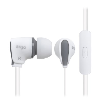 Навушники з мікрофоном ERGO VM-110 Білий 2000019051459 фото
